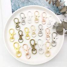 20/50/100pcs Zinc Alloy Swivel Lobster Clasp Keychain, High Quality Metal Claw Clasp, Suitable For Lanyards, Key Chains, Rings, Handbags, Tags, Jewelry Making And DIY Crafts, Versatile Daily Use - Keychain - View 4