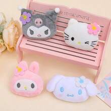 SANRIO 酷洛米兒童毛絨娃娃吊飾、大耳狗、KT貓鑰匙圈配件、DIY飾品、包包裝飾、吊飾、生日禮物、派對小禮物 - 彩色 - 查看 5
