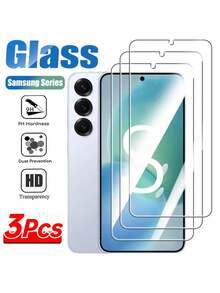 Protector de pantalla de teléfono Android, 3 piezas de vidrio templado HD compatible con Samsung Galaxy M56 M36 M26 M16 M06 M55 M35 M15 M05 M54 M34 M14 M04 M53 M33 M23 M13 A17 5G A37 A57 A06 A16 A26 A36 A56 A05 A15 A25 A35 A55 A14 A24 A34 A54 A13 A23 A33 A53 A73 A72 A52 A52S A32 5G A12 A71 A51, regalo del Día de la Madre, celebración del aniversario - transparente - Ver 41