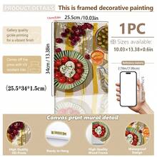 1 Peça Impressão em Tela Arte de Parede, Arte de Parede de Cozinha Mediterrânea, Pôster de Natureza-Morta de Alimentos, Arte de Restaurante Colorida, Ilustração de Salada de Frutas, Decoração de Parede Estilo Fazenda, Decoração de Parede Estética, Decoração Doméstica, Pôster de Apartamento, Decoração de Arte, Decoração de Quarto, Decoração de Sala, Decoração de Banheiro, Decoração de Feriados, À Prova d'Água, Pôster de Escritório - Arte de cozinha - Visão 14