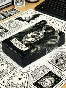 White Cat Tarot Oracle Cards Set For Divination, Healing And Beginners - Multicolor - View 3