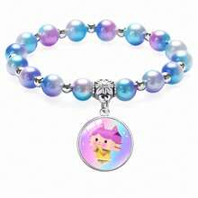 1pc 2026 Popular Gradient Beads In Macaron Hues. Random Styles, Stylish For Daily Wear. Great Gifts For Various Festivals. (Stochastic Style) - Multicolor - View 8