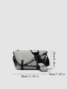 1 chiếc túi đeo chéo nam bằng nylon có ngăn đựng tiền xu tháo rời, chống thấm nước, thích hợp cho công việc và sử dụng hàng ngày. - Nhiều màu - Xem 2