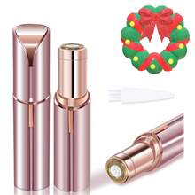1pc Aesthetic Mini Lipstick Design Electric Women's Facial Hair Remover, USB Rechargeable Painless Facial Trimmer, Portable Compact Shaver For Lip And Peach Fuzz, Essential Travel Beauty Tool - Multicolor - View 6