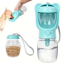 Portable Dog Water Bottle/Food Bowl, Portable Water And Food Bowl/Feeder, 2-In-1 Pet Travel Cup, Dog Water Bottle, Outdoor Dog Water Bottle, Outdoor Cat And Dog Drinking Utensils - Multicolor - View 2