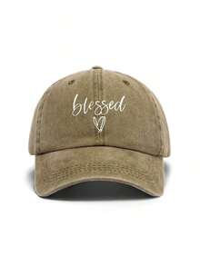 1pc Printed Washed Vintage Unisex Baseball Cap, Suitable For Men And Women, Versatile For Spring, Summer, Autumn, Winter, Suitable For Back To School, Parties, Beach, Travel, Christmas, Weddings, Outdoor Casual, Students, Teachers, Gift, Classic American Y2K Style, Casual Headwear, Available In Pink, Black, Green - Xám - Xem 9