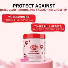 Inositol Multivitamin-PCOS Support Multivitamin With Probiotics – Vaginal Health & Hormonal Balance – 120 Capsules - 2瓶 - 查看 11