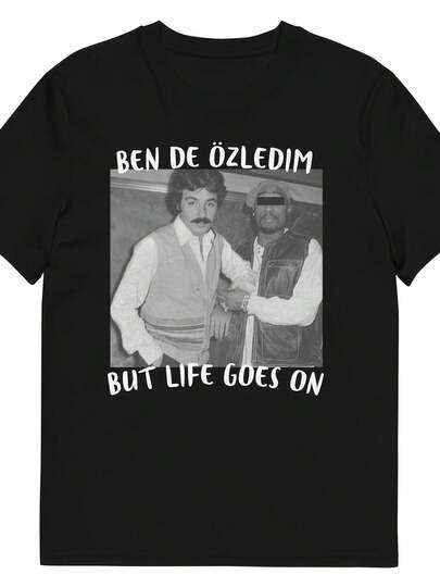 Uni T-Shirt Made Of Pure Cotton, Men's Casual Stylish Turkish T-Shirt Casual Trim Neck, Lightweight Stretch Fabric Printed Design, Exclusively For Men, Suitable For All Seasons, Family And Friends Uni Suitable For All Seasons A: Assistant. Daily Street Casual Clothing, Summer T-Shirt, Blouse, Basic Tops, Tops, Creative Design, Outdoor Play, Cool Style, Fun Design, Great For Outdoor Play, Summer Outfit Women, Men's T-Shirt