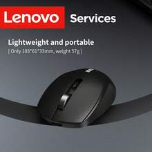 Lenovo N220 Wireless Mouse, USB Connection, Silent Design, Office/Home/Gaming Mouse, Portable & Comfortable, Compatible With Desktop & Laptop - View 6