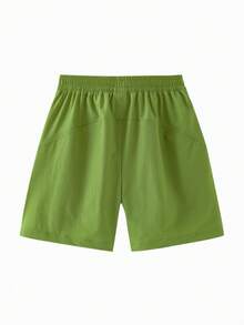 mini bala Cotton-Feel Kids Summer Quick-Dry Short Sleeve Breathable 2026 - Yellow Green - View 5