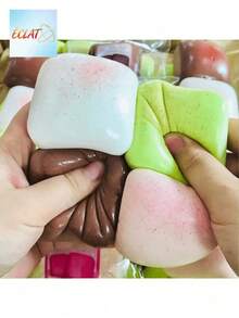 Hawaii Mini Squishy Cake, Slow Rebound, Pressure Relief, Soft & Fine Texture, Creative Stress Relief Toy, Relaxing Mood Booster, Holiday/Birthday Gift For Friends (May Be Slightly Compressed During Shipping, Which Can Cause Stickiness But Won't Affect The Feel.Recommended For Those Who Don't Mind A Bit Of Stickiness) N711 - Nhiều màu - Xem 2