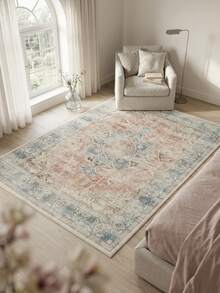 1 tấm thảm trang trí kiểu Ba Tư cổ điển - họa tiết hoa và sọc phong cách Bohemian, thích hợp cho phòng tắm, nhà bếp, lối vào, hành lang, đầu giường, phòng khách, phòng ngủ, có thể giặt máy, chất liệu giả len mềm mại, trang trí nhà cửa. - P - Xem 20
