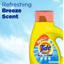 Tide Simply Liquid Laundry Detergent, Refreshing Breeze, 32 Fl Oz (24 Loads) – Everyday Cleaning Solution - Detergent - View 3