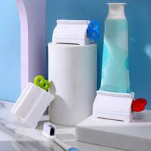 2 cái dụng cụ bóp kem đánh răng kiểu dáng mềm mại, dụng cụ phân phối kem đánh răng tự động, bàn chải đánh răng cầm tay - Nhiều màu - Xem 10