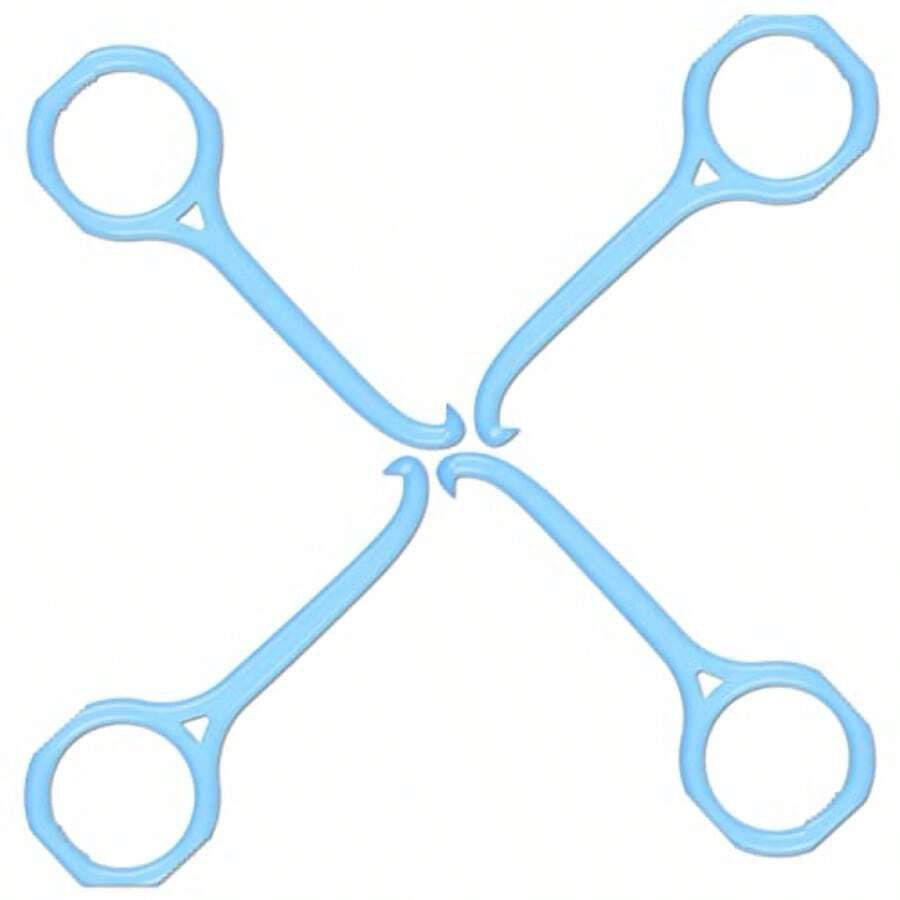 Aligner-B-Out V2  Blue 4 Pack Invisalign Remover Tool Aligner Remover Tool For All Aligners Removable Retainers Orthodontist Recommended Invisalign Accories - Blue 4 Pack - View 1