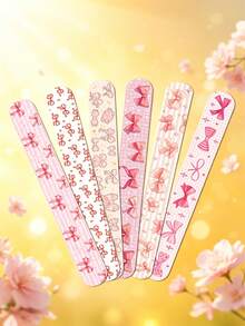 4/6/8 pièces aléatoires Bracelets de claquettes en plastique avec nœud rose, décoration de fête d'anniversaire thème nœud rose, décoration de baby shower, décoration de fête d'anniversaire 1 an - Multicolore - Voir 1