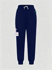cimmuovere High Waist Fitted Workwear - Multi-Pocket Design - Slim Breathable Pants - Side Zipper Pockets - Elastic Hem Spring - Navy Blue - View 3