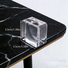 1pc Square Crystal Eyelash Glue Holder, Transparent Glass Eyelash Glue Palette, Reusable Eyelash Extension Tool For Eyelash Technicians - Clear - View 8