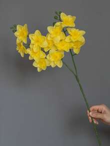 1束高品質仿真水仙花花束，奢華人造花束，高級婚禮/客廳/餐桌裝飾，優雅仿真花藝布置 - 多色 - 查看 10
