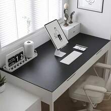 1pc PU Leather Desk Mat, Solid Color Waterproof Anti-Oil Placemat For Dining Table, Office Desk, Study Desk, Coffee Table, TV Stand, Vanity, Versatile Desk Protector - Multicolor - View 6