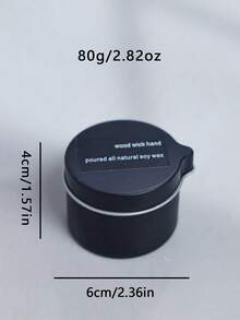 香氛蜡烛，金属罐按摩精油蜡烛，椰子身体油蜡烛，适用于卧室和浴室，持久留香，富含精油，是馈赠亲朋好友的完美礼物，香薰蜡烛罐包装，适合旅行、生日、情人节或母亲节，香薰礼盒/2盎司 - 黑色 - 查看 11