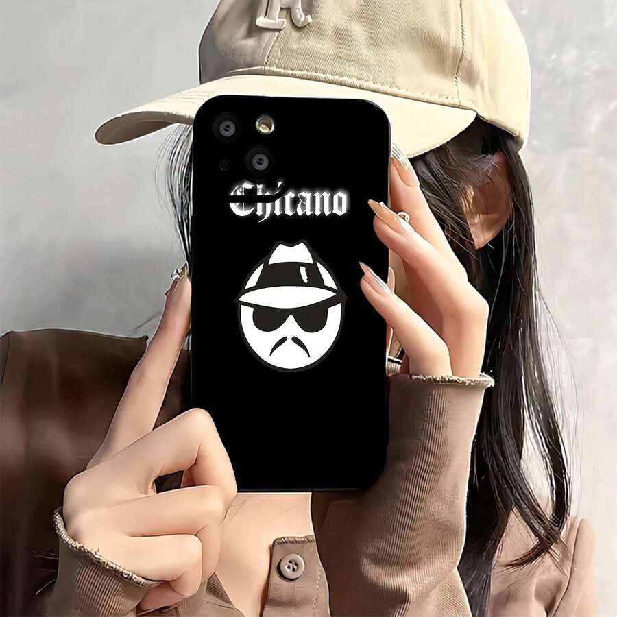Funda para teléfono estilo , compatible con Samsung, Apple, VIVO, OPPO, y Honor. Fabricada en TPU, ofrece protección contra golpes y caídas. Un regalo ideal para amigos y familiares. - Negro - Ver 1