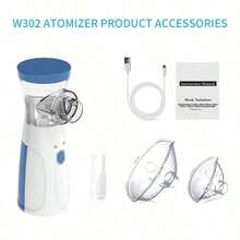 San Valentín Regalo Atomizador de Succión Humidificador Inhalador de Vapor de Niebla Fría Mini Kit Portátil Silencioso Ultrasónico para Viajes y Uso Doméstico - Unitalla - Ver 7
