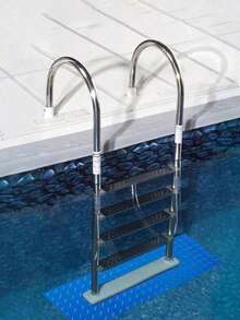 1 pieza Alfombra para escalón de piscina, Alfombra protectora para escalera de piscina, Revestimiento de piscina antideslizante de vinilo - Azul - Ver 5