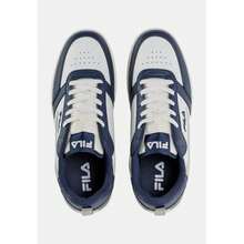 FILA Chaussures de basketball pour hommes, modèle Rega NF, baskets de sport urbain  avec fermeture à lacets, semelle en caoutchouc et drapeau brodé - Bleu azur - Voir 5