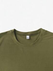 Women's 250th Anniversary Of American Independence 1776–2026 T-Shirt, 3/4 Sleeve Round Neck, Patriotic Print Top, 100% Cotton, Loose Fit - 綠色 - 查看 3