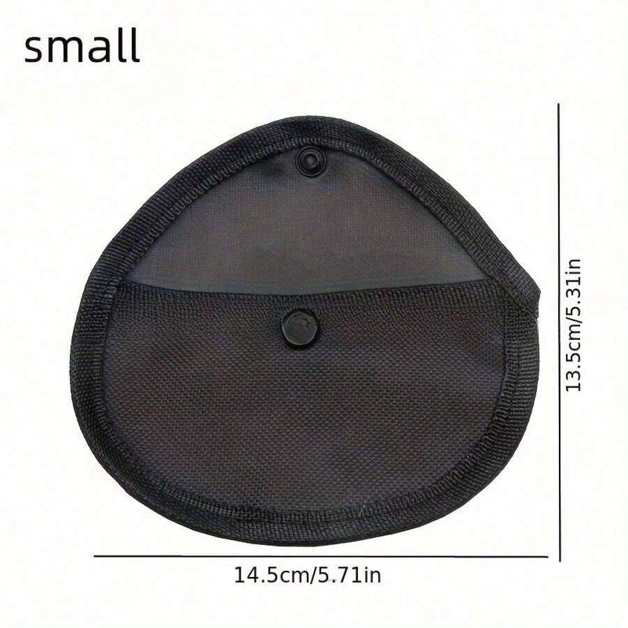 1 Piece Fabric Boxing Glove Storage Bag With Soft Liner And Hanging Buckle - Shockproof Protective Tool Storage Bag, Suitable For Self-Defense Tools, Martial Arts Training, Gym And Home Use, Portable Durable Organizer, Secure Closure Design |   Soft Cushion Inner Layer |   Shockproof Material - Black - View 1