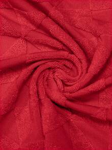 1 chiếc bọc ghế đẩu hình tam giác vuông nhỏ, chất liệu jacquard, thích hợp cho phòng khách, phòng ngủ, phòng ăn, phong cách tối giản hiện đại, phù hợp mọi mùa. - Đỏ - Xem 7