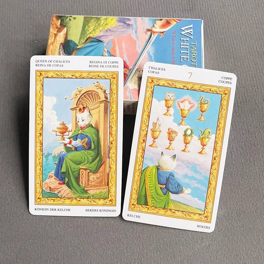 白猫塔罗牌 - 78张英文塔罗牌游戏 - Tarot of the White Cats - 查看 1