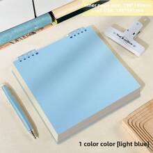 1pc PP Material Square Flip Cover Loose-Leaf Notebook, Grid Notebook, 8 Colors, Double-Sided Writing, 80g Thick Paper, 75% Silk Waterproof PP Material, Retro Minimalist Handbook, Suitable For Student Learning - Square Book - View 35