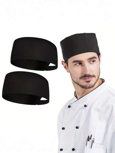 Bộ mũ và tạp dề đầu bếp unisex (1/2 chiếc), có thể giặt máy, chất liệu chuyên nghiệp, kèm tạp dề 3 túi, đồng phục phục vụ tái sử dụng, bền chắc cho nhân viên nhà bếp, khách sạn, nhà hàng và dịch vụ ăn uống.