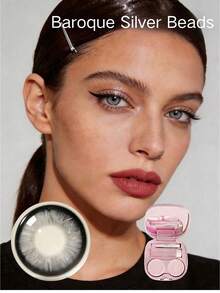 3D Contact Lens Case Set, Portable Travel Accessories For Daily Outdoor Use, Holiday Gifts, Exclusive For Halloween Role Play, Masquerade Party,6-Month - Multicolor - View 2