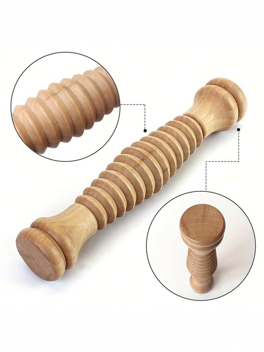 Con lăn massage chân bằng gỗ, giúp giảm đau viêm cân gan chân, đau vòm bàn chân, hội chứng đau cơ màng. - Nhiều màu - Xem 1