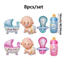 8 quả bóng bay mini 16 inch chủ đề tiết lộ giới tính, nhiều kiểu dáng khác nhau - Xem 2