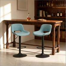 Chaises de salle à manger - Bleu azur - Voir 5