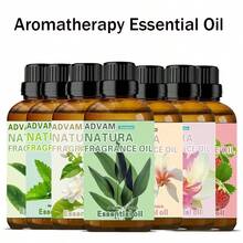 Fragrance Essential Oils For Diffusers Humidifier Car Aromatherapy Home Armatherapy Oil Supplement Autumn Winter Candle Making -Fresh Peppermint, Jasmine, Eucalyptus, Lemon Essential Oil - Perfect For Diffusers Humidifiers DIY Candles And Soap Making - 1PC - 查看 3
