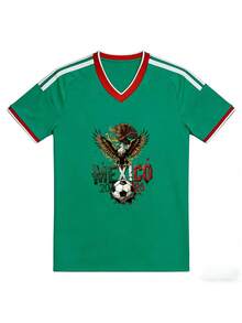 Jersey de Fútbol para Mujer México 2026 con Águila - Estilo Deportivo Oversize Verde - Verde-3 - Ver 7
