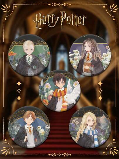 Harry Potter 1 chiếc huy hiệu kim loại hình nhân vật anime, Ron, Hermione, Luna, Malfoy, kiểu vẽ màu nước, quà tặng phụ kiện, huy hiệu thẩm mỹ phù hợp để gắn vào ba lô, áo khoác, quần jean, quà tặng trang trí thời trang, quà sinh nhật, quà tốt nghiệp cho người hâm mộ [Được ủy quyền chính thức]