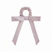 1pc Light Grey Bow Hair Scrunchie - Light Grey - View 6