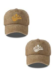 2pcs Unisex Retro Distressed Printed Baseball Cap, Sun Hat, Suitable For Daily Outings, Hiking, Vacation, Fishing - Multicolor - View 7