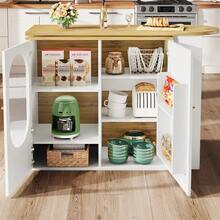 Um 360° Drehbarer Bartisch, Stehtisch (Korpus 138 - White - View 5