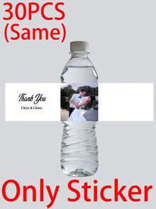 1/10/20/30 Customized Water Bottle Label Stickers, Personalized Text And Photo Stickers, Bridal Shower Decoration - Multicolor 4 - View 11