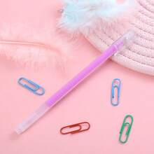 4/8/12pcs Random Color Pastel Highlighter Pens, Creative Stationery Large Capacity Smooth Writing Gel Pens - Multicolor - View 4