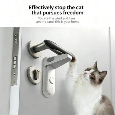 Khóa an toàn tay nắm cửa, ngăn ngừa việc mở cửa ngoài ý muốn từ bên ngoài, bảo vệ trẻ em và thú cưng khỏi bị lạc. Lắp đặt không cần khoan, không gây hư hại, phù hợp cho nhà ở, nhà thuê, khách sạn, ký túc xá và nhiều nơi khác. Một công cụ an toàn thiết thực cho việc chăm sóc trẻ em, nuôi thú cưng và sinh hoạt độc lập.