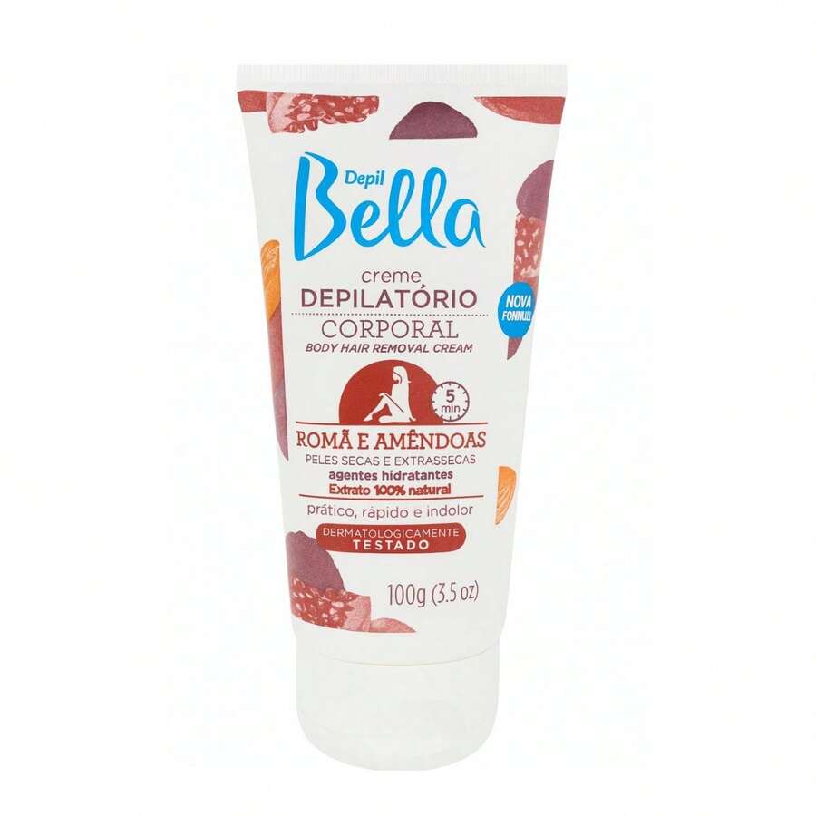 Creme Depilatório Corporal Romã E Amêndoas Depil Bella 100 G - Creme - Visão 1