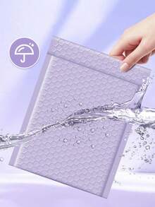 20个紫色气泡信封袋，带衬垫气泡信封，紫色自粘气泡袋，适用于小型企业，信封运输，包装袋，带衬垫信封，邮寄信封，运输用品，适用于书籍、衣物、包裹、单件物品递送，小型企业包装，气泡信封，带衬垫信封，加厚透明气泡袋，泡沫气泡内衬。 - 淡紫色 - 查看 3